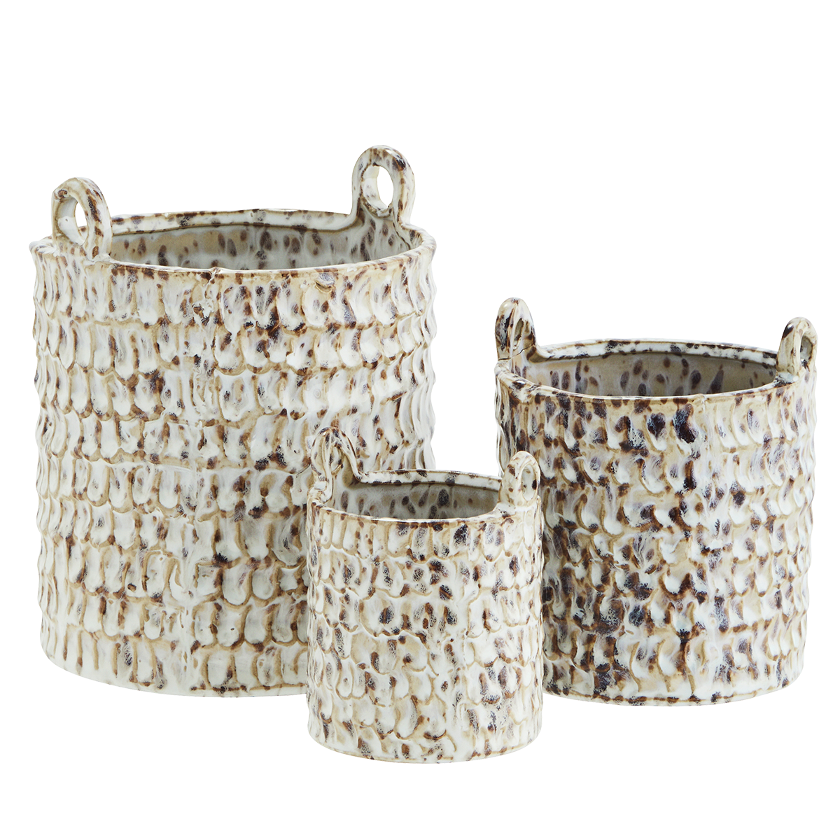 Stoneware flower pots