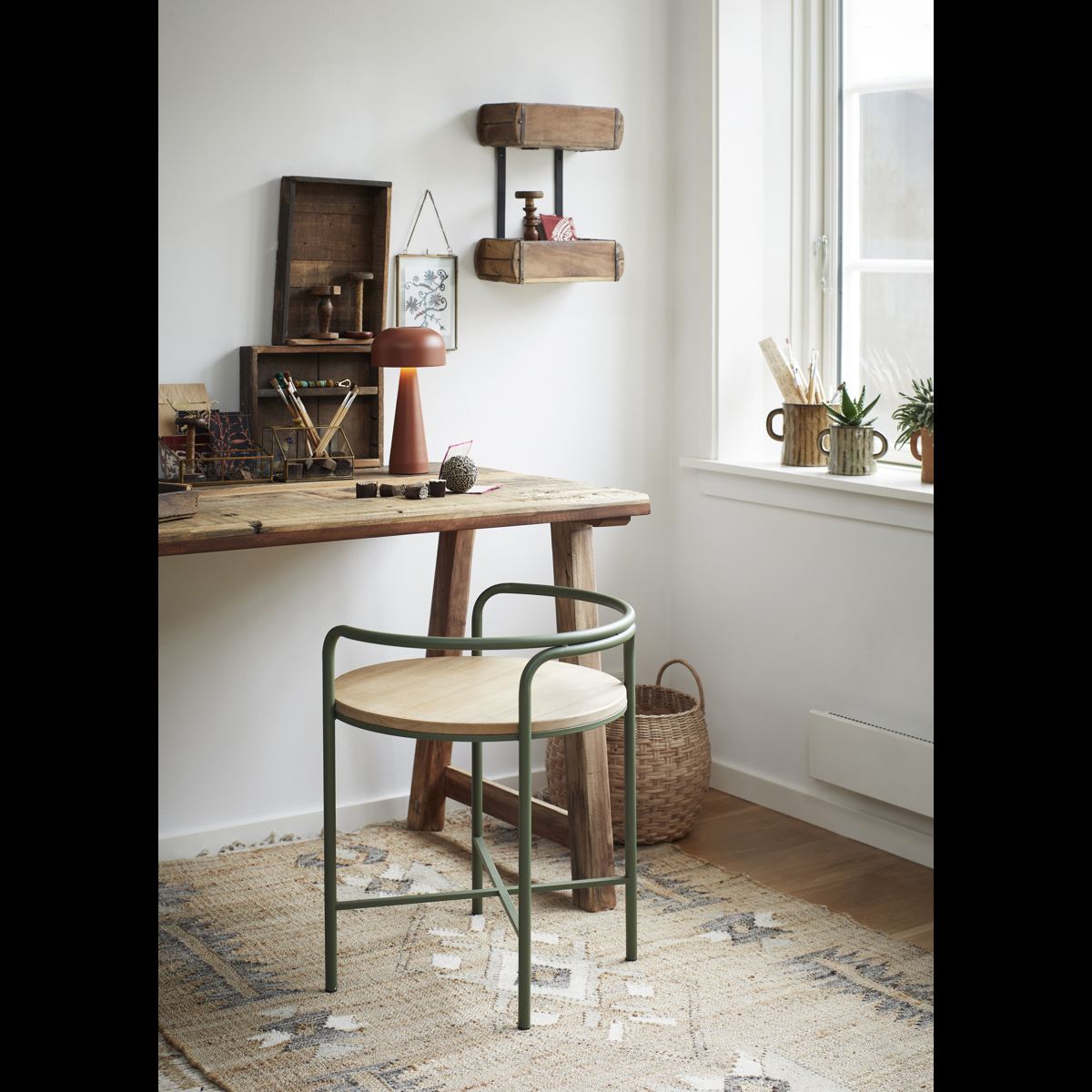 Re-used wooden trays