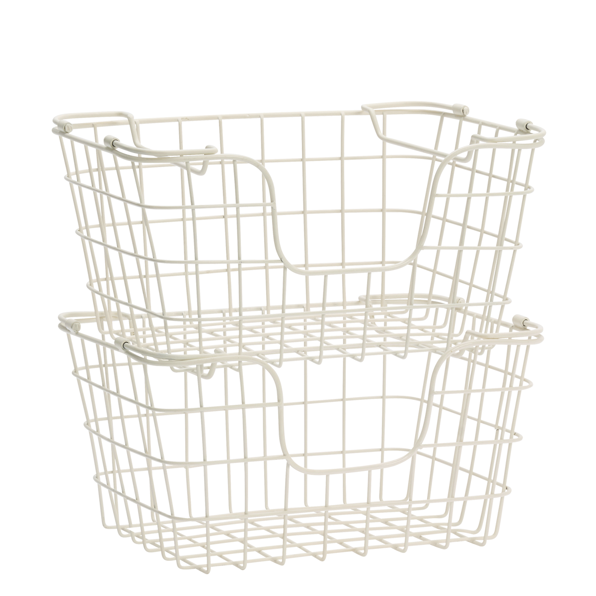 Stackable iron wire basket