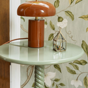 Round metal coffee table