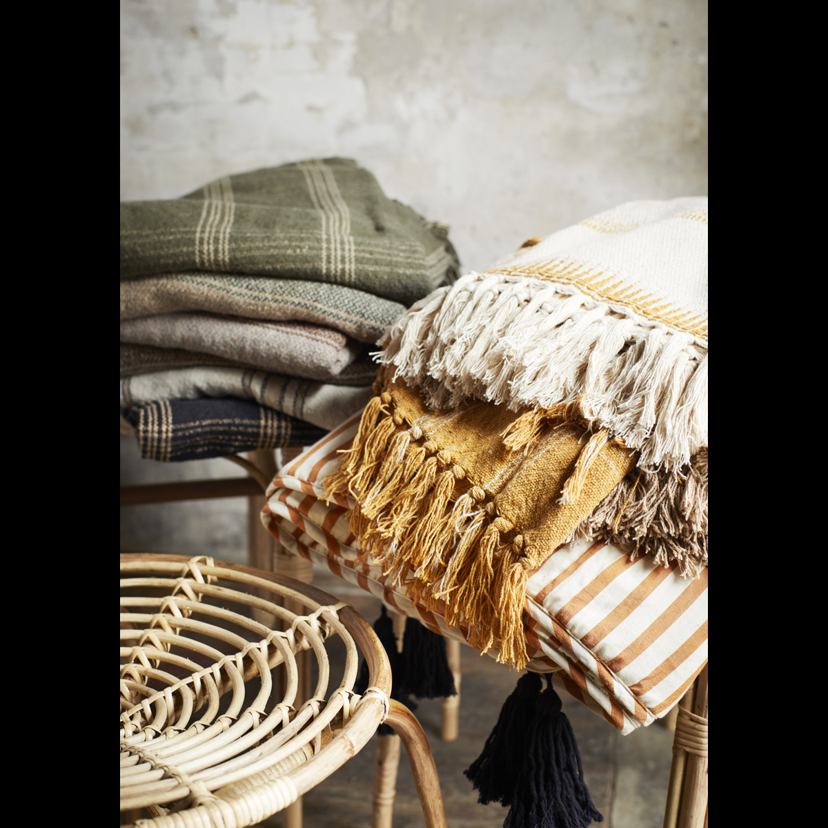 Recycled cotton throw Recycled cotton throw