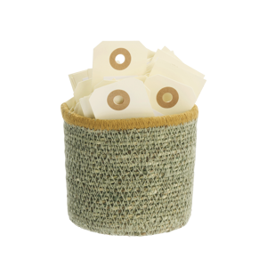 Small round seagrass basket