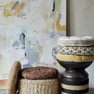 Round cotton chair pad