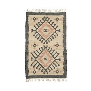 Handwoven jute rug