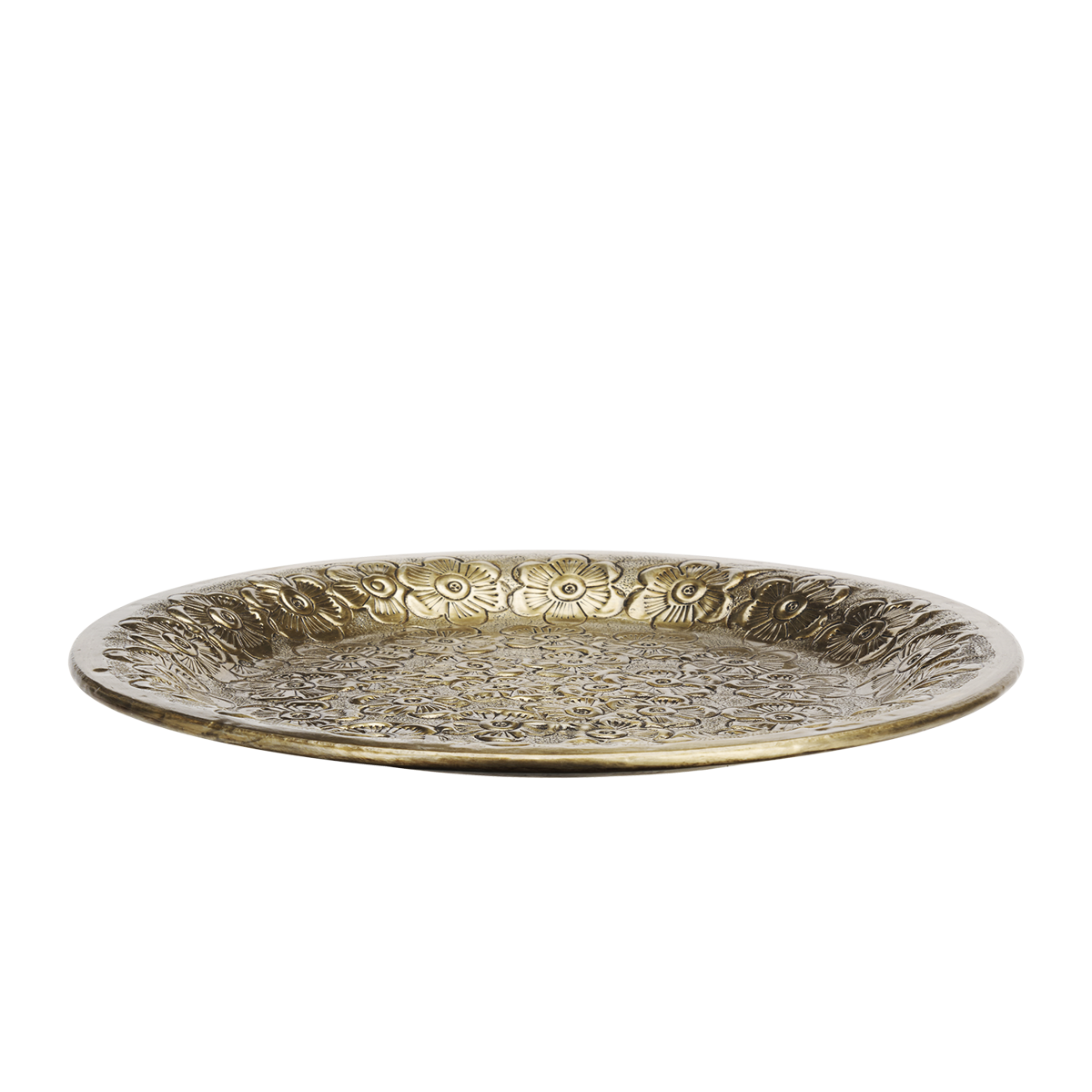 Embossed aluminium tray