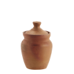 Terracotta jar w/ lid