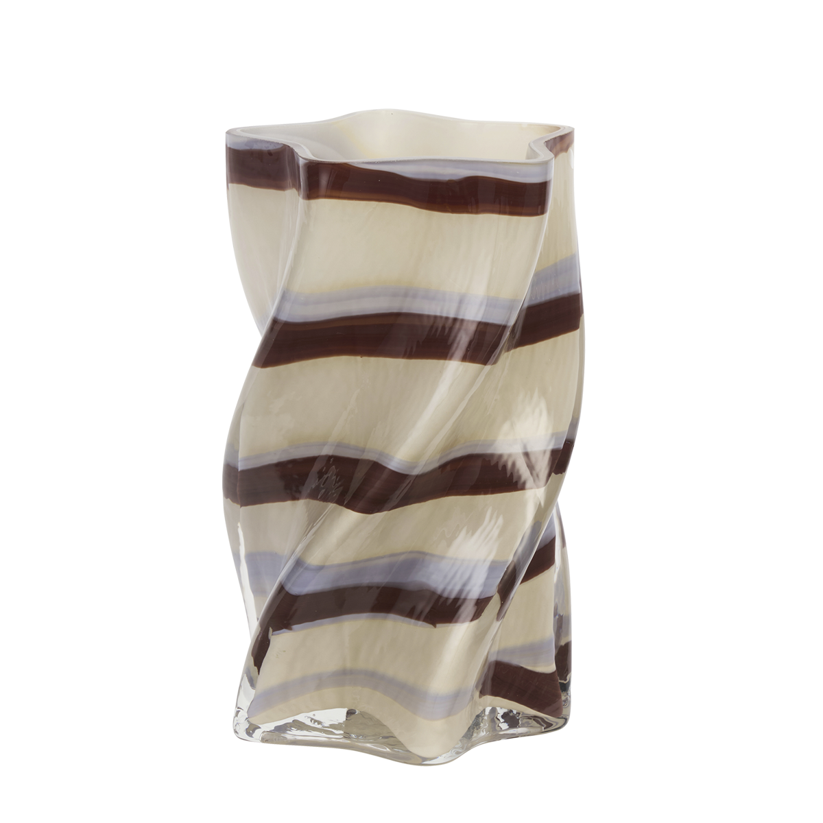 Twisted vase w/ stripes