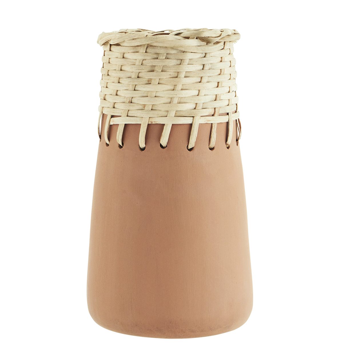 Terracotta vase w/ cane