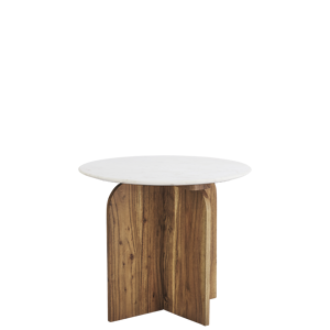 Wooden coffee table w/ marble