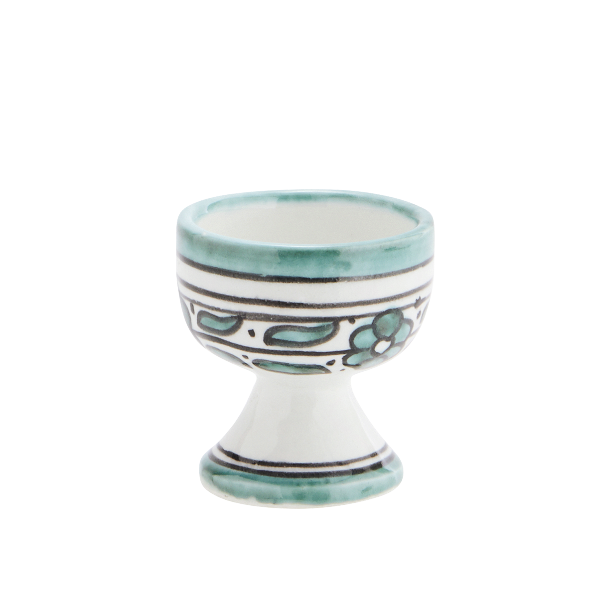 Hand painted stoneware egg cup Hand painted stoneware egg cup