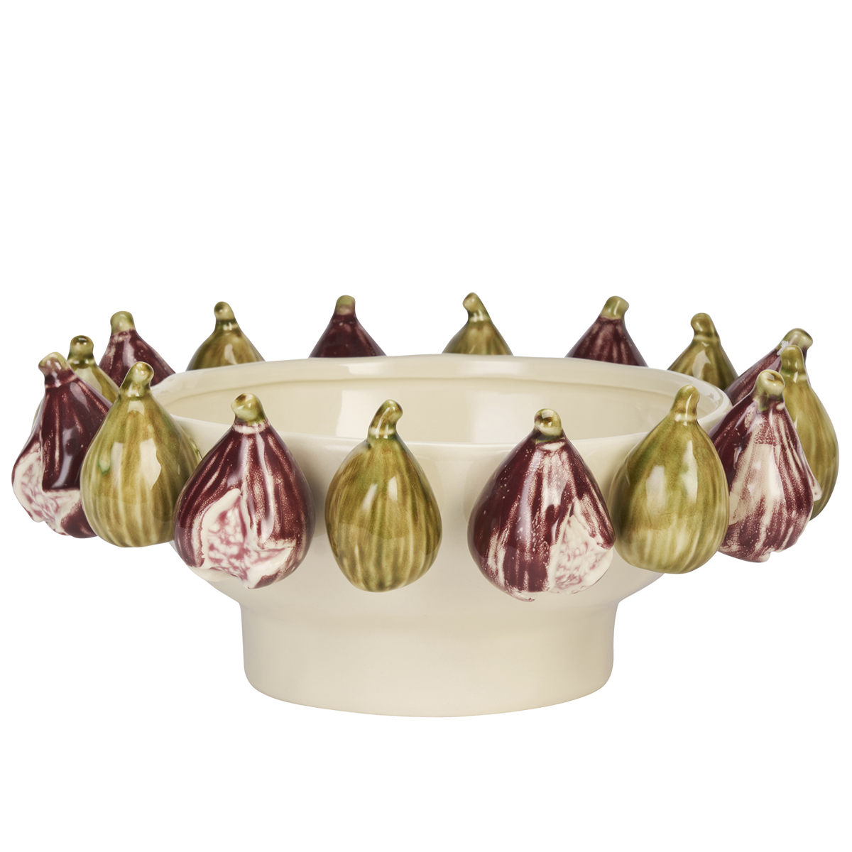 Stoneware bowl w/ figs