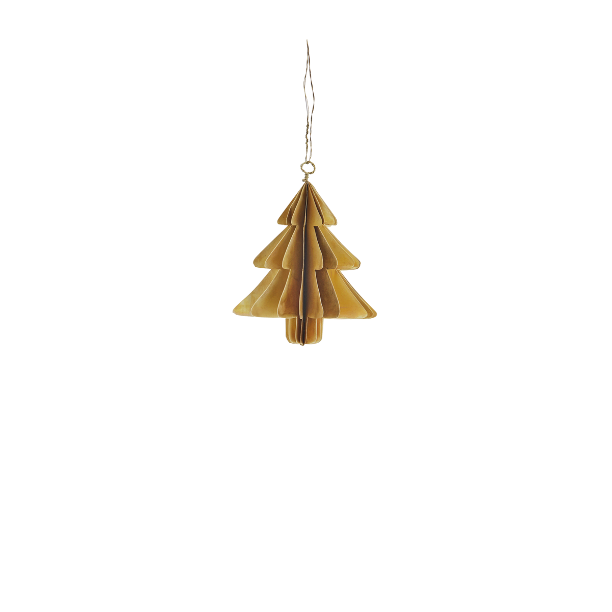 Hanging brass christmas tree