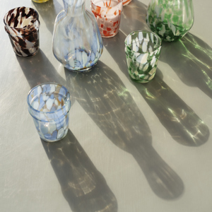 Coloured drinking glass