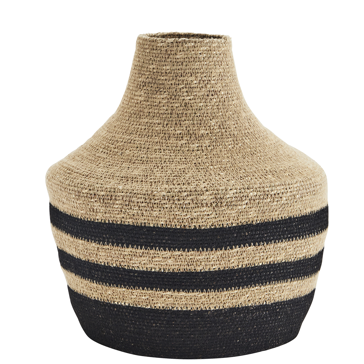 Seagrass vase w/ stitching