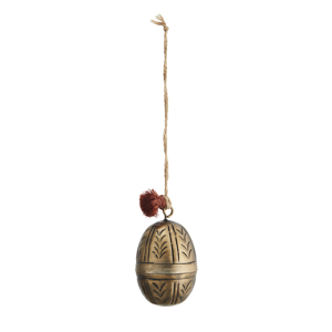 Hanging aluminium egg