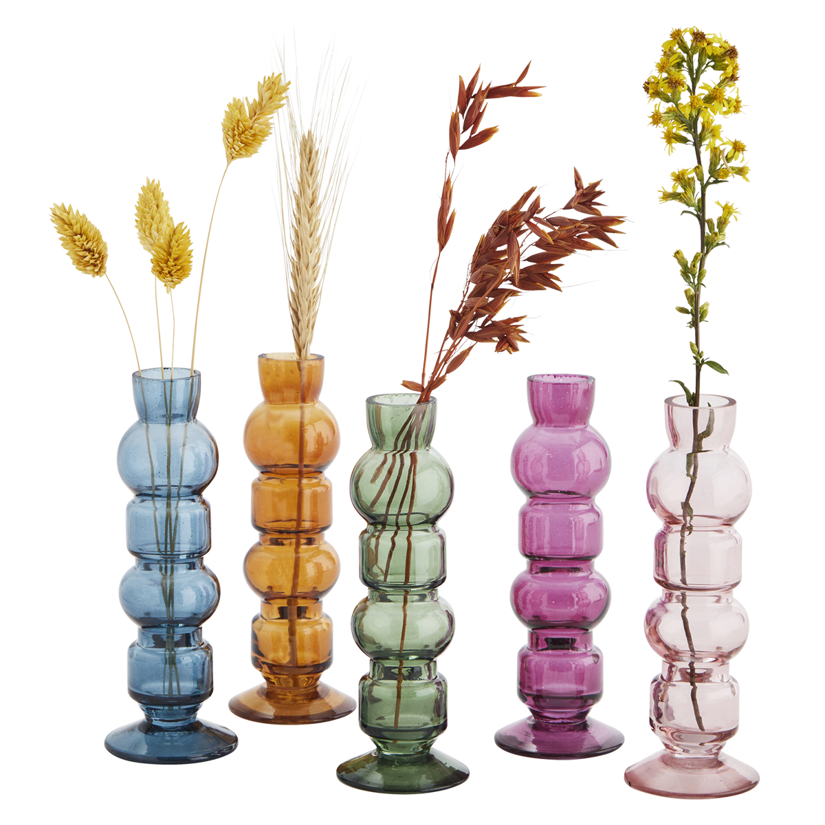 Coloured glass vase