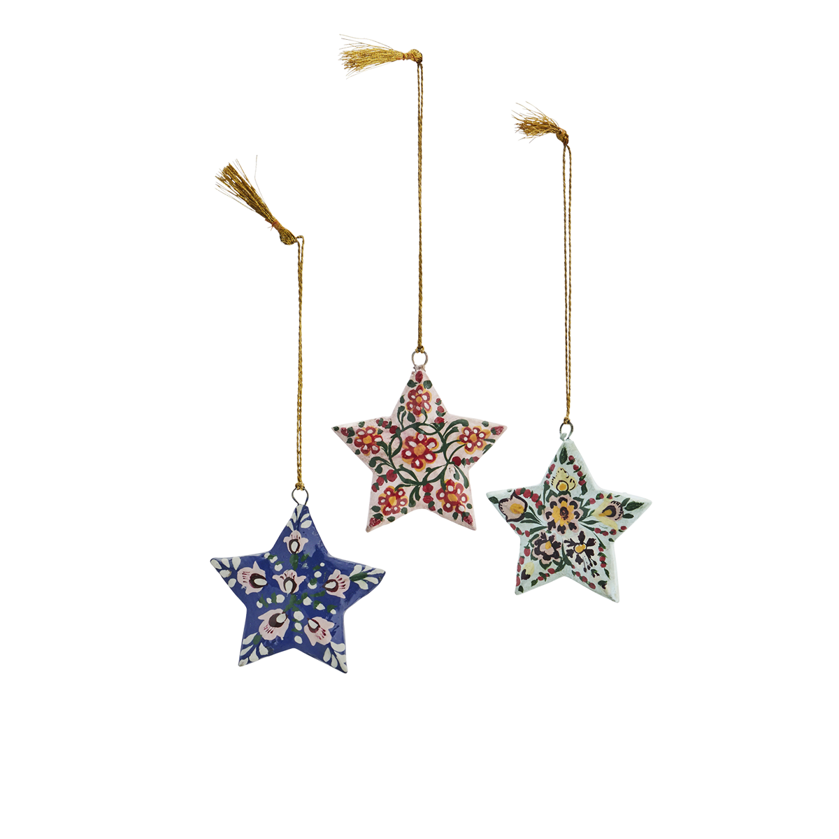 Handmade paper mache stars