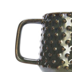 Stoneware mug w/ dots