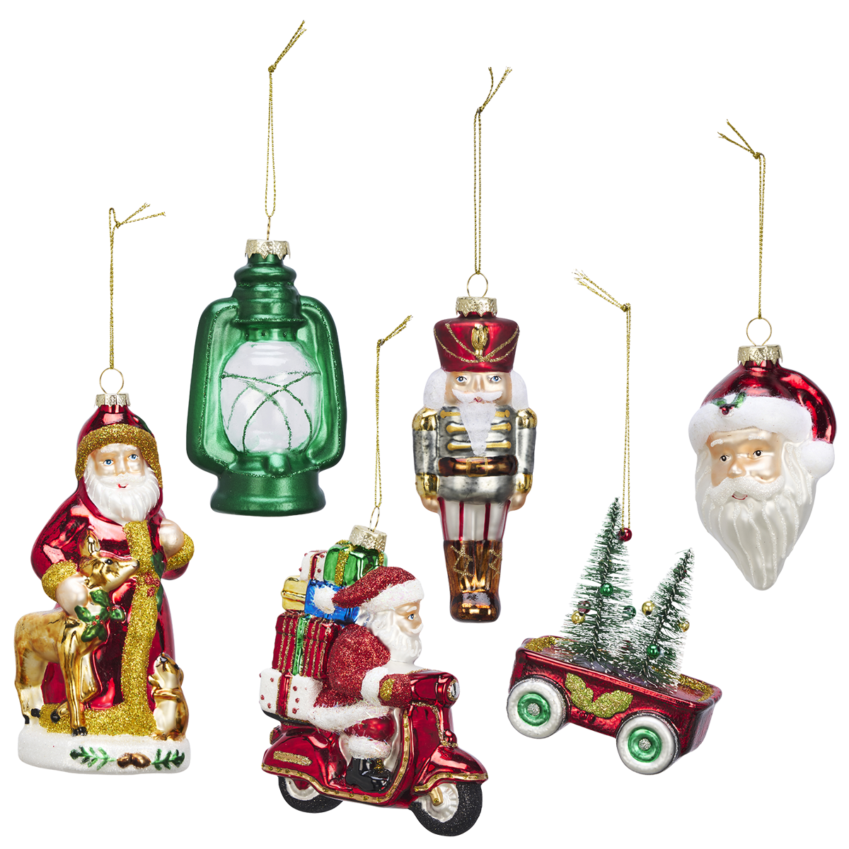 Glass christmas ornaments