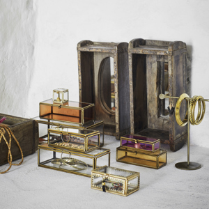 Coloured glass boxes