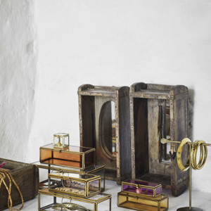 Coloured glass boxes