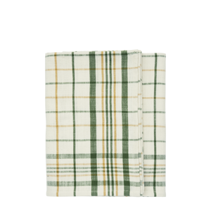 Checked cotton tablecloth