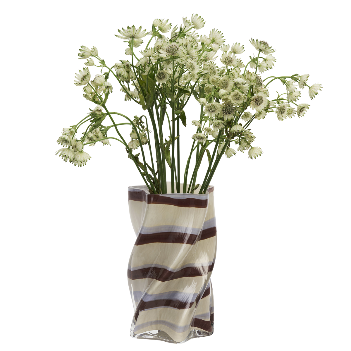 Twisted vase w/ stripes