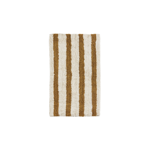 Striped tufted bath mat