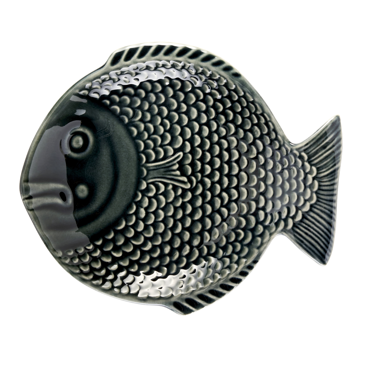 Stoneware fish tray