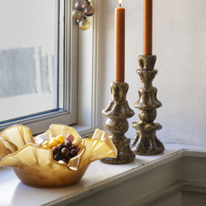Stoneware candle holders