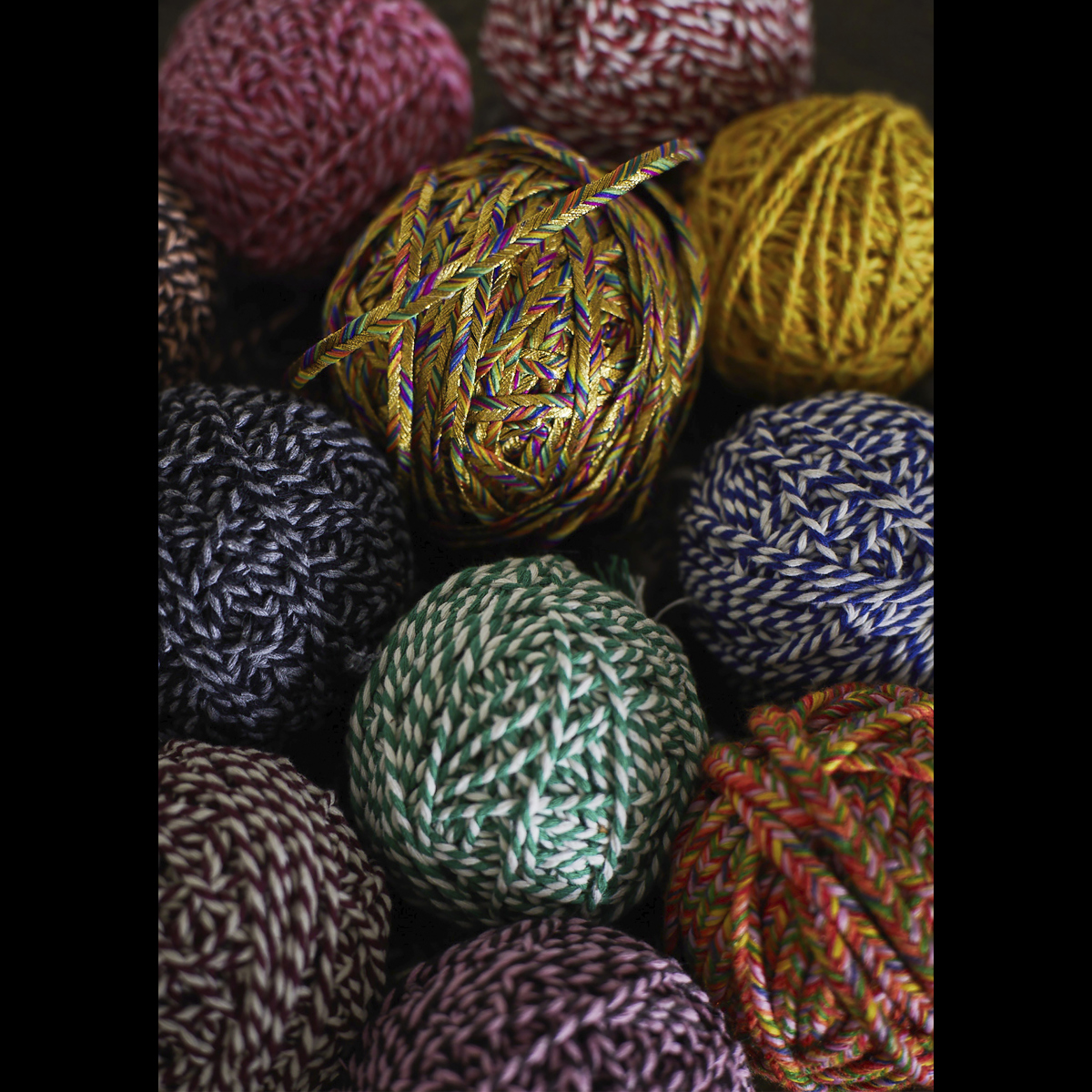 Braided wool cord