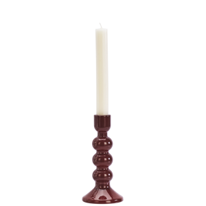 Glass candle holder