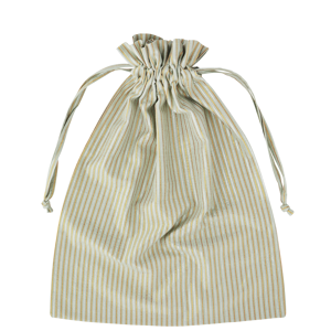 Striped laundry bag