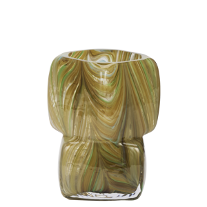 Squared glass vase