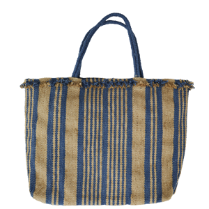 Handwoven striped bag