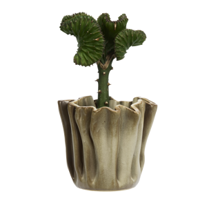 Stoneware flower pot