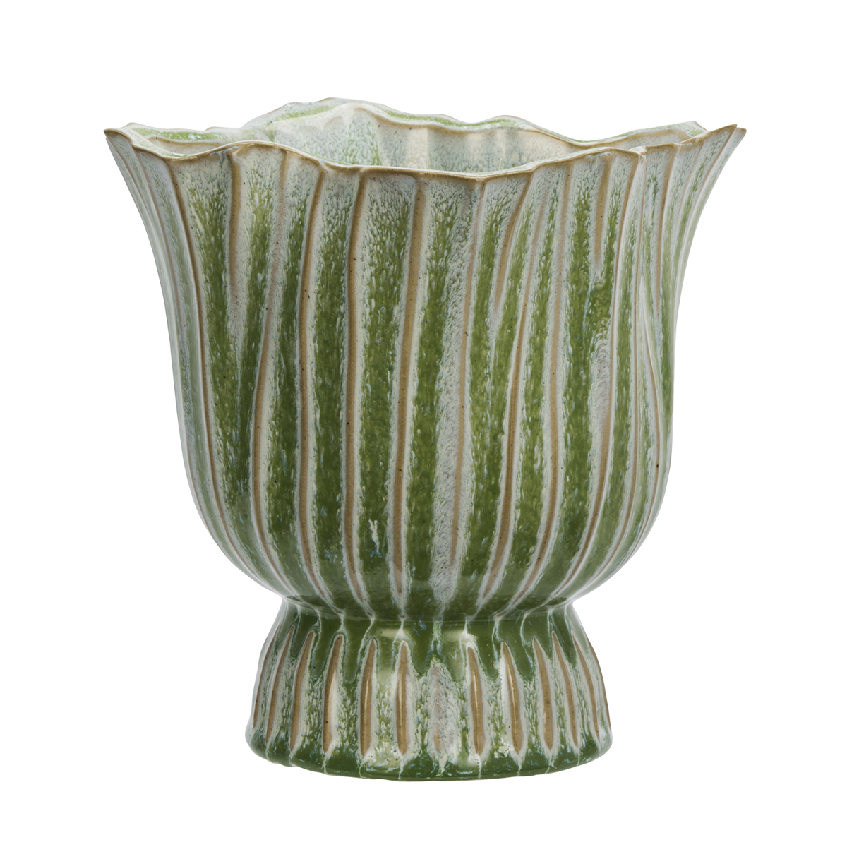 Stoneware flower pot