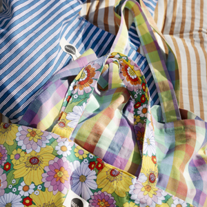 Printed cotton tote bag