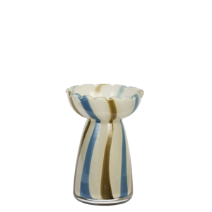Glass vase w/ stripes