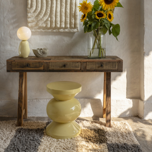 Tufted cotton runner