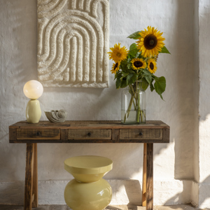 Tufted cotton runner