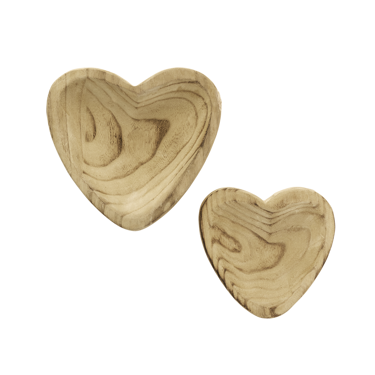 Wooden heart trays