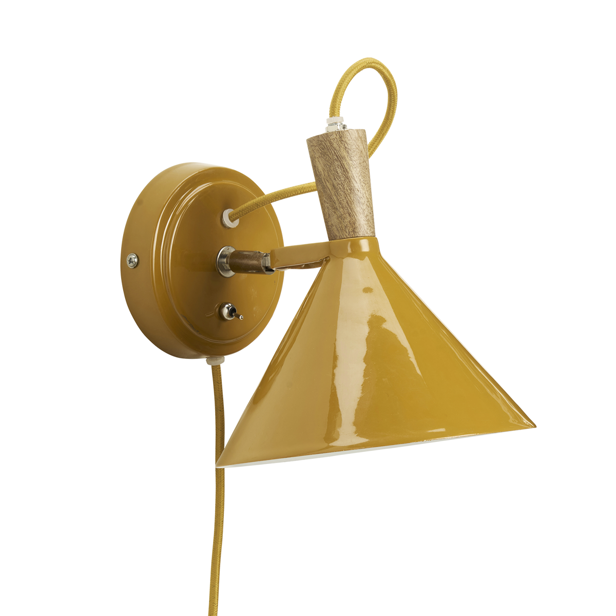 Enamel wall lamp