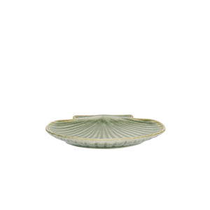 Stoneware sea shell tray
