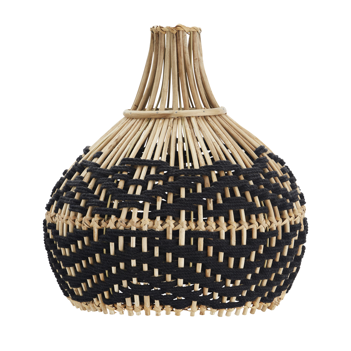 Bamboo lamp shade w/ cotton