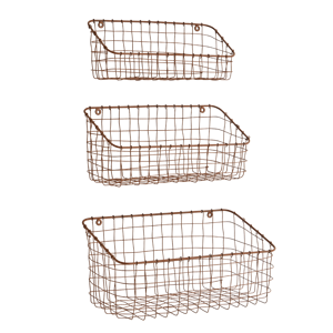 Iron wall baskets