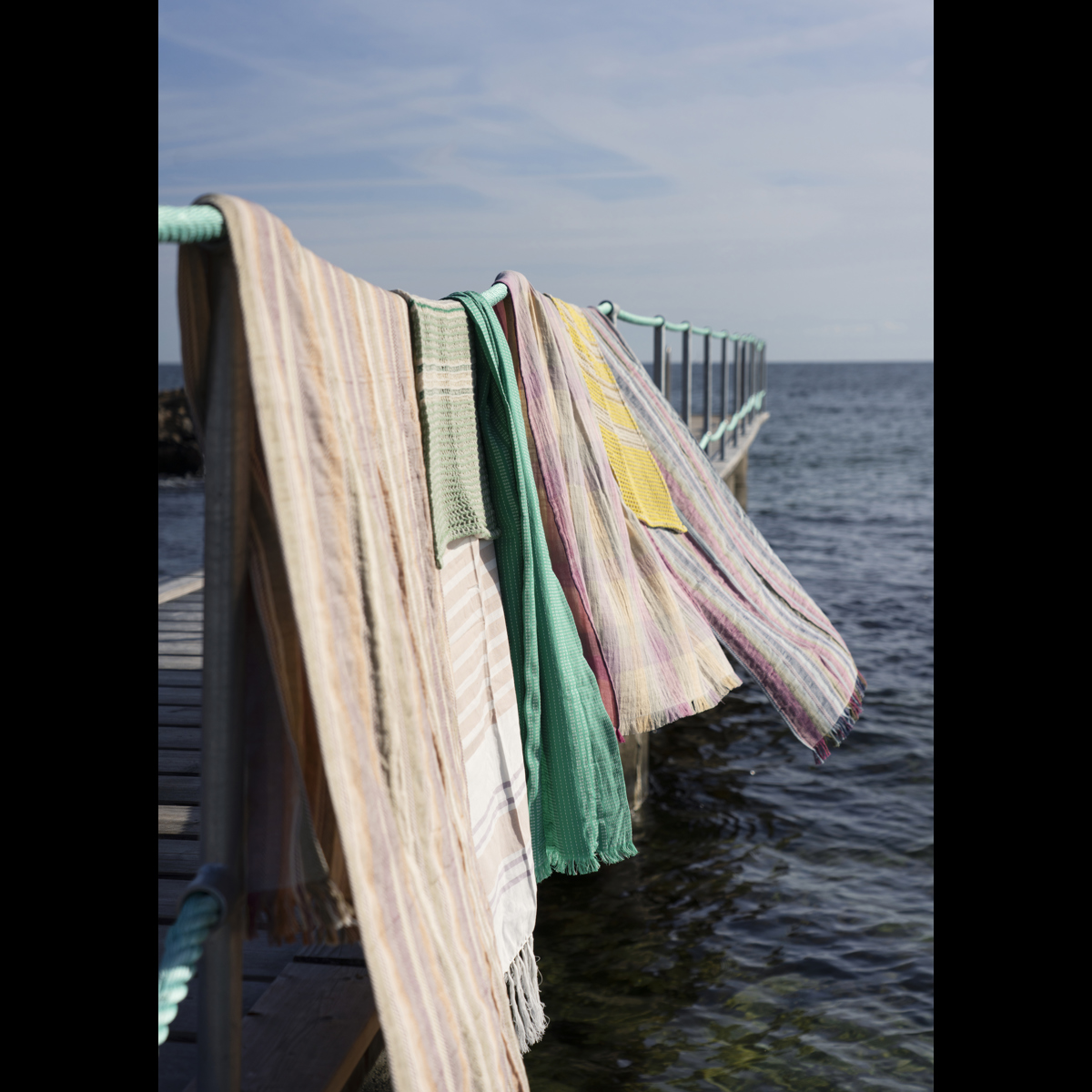 Striped hammam towel