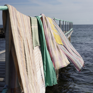 Striped hammam towel