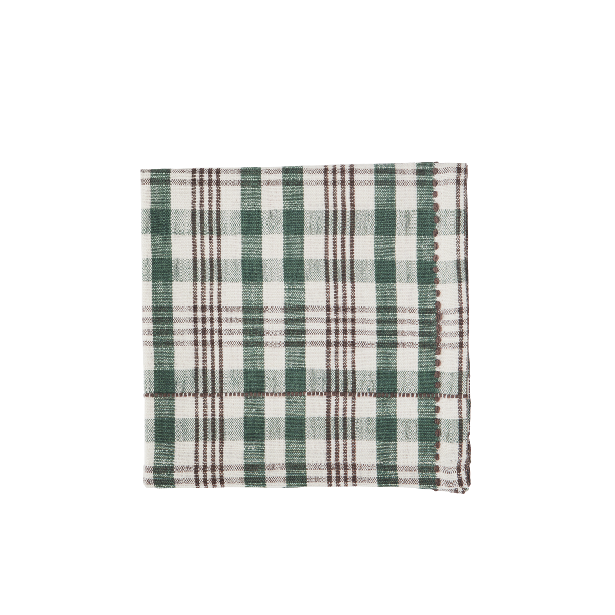 Checked cotton napkin