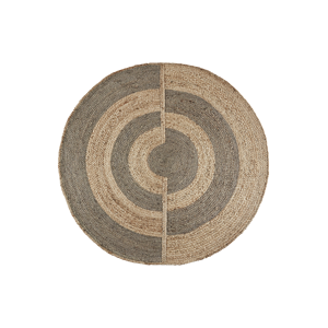 Round handwoven jute rug